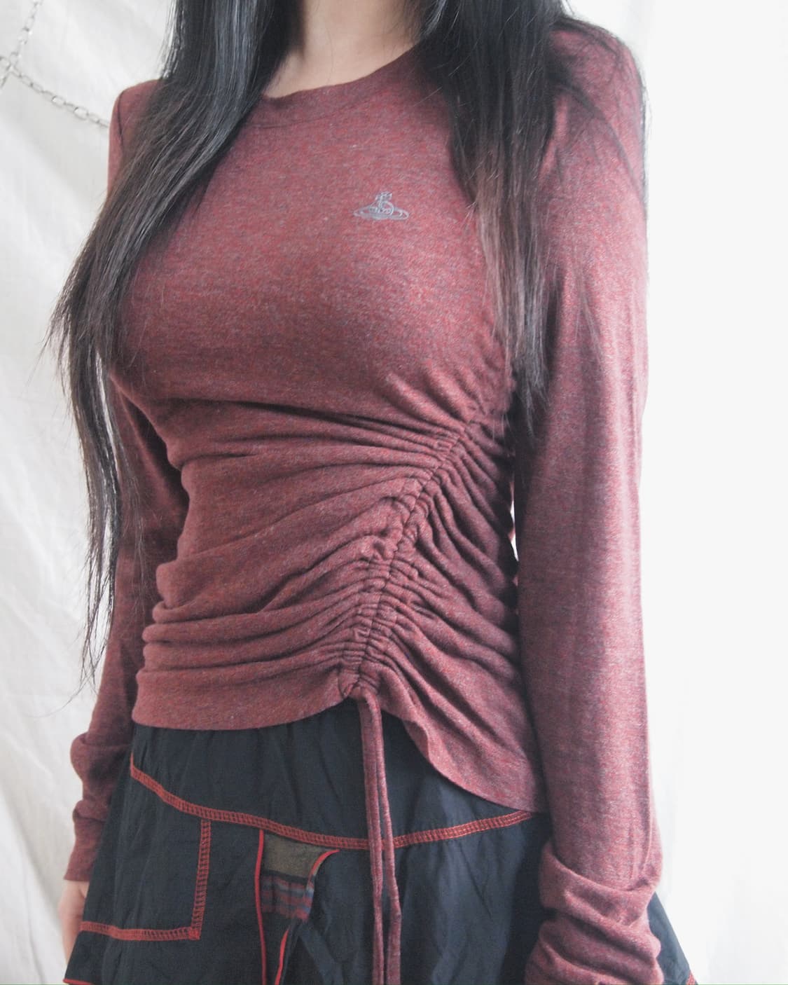 (새상품) 비비안웨스트우드 셔링 드레이프 롱슬리브 상품이미지1