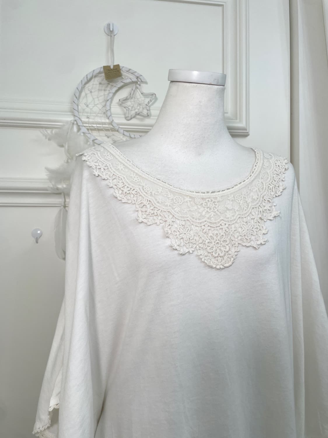 ivory crochet open cardigan&EARTH white 상품이미지9