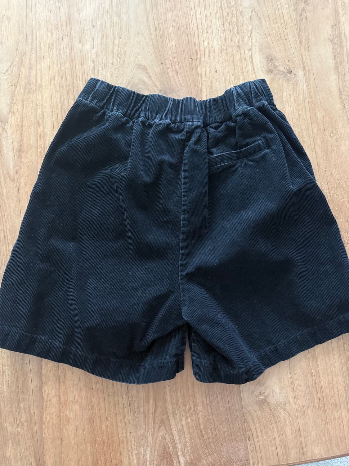 블랙 코듀로이 반바지 상품이미지3