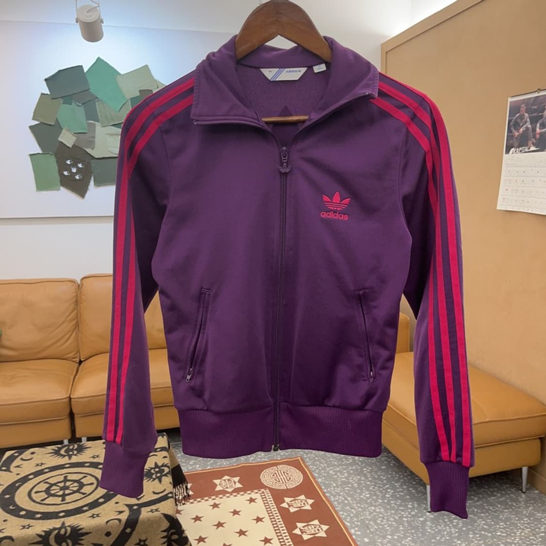 아디다스 파이어버드 Y2K 퍼플핑크 져지 집업 85 C08644 상품이미지3