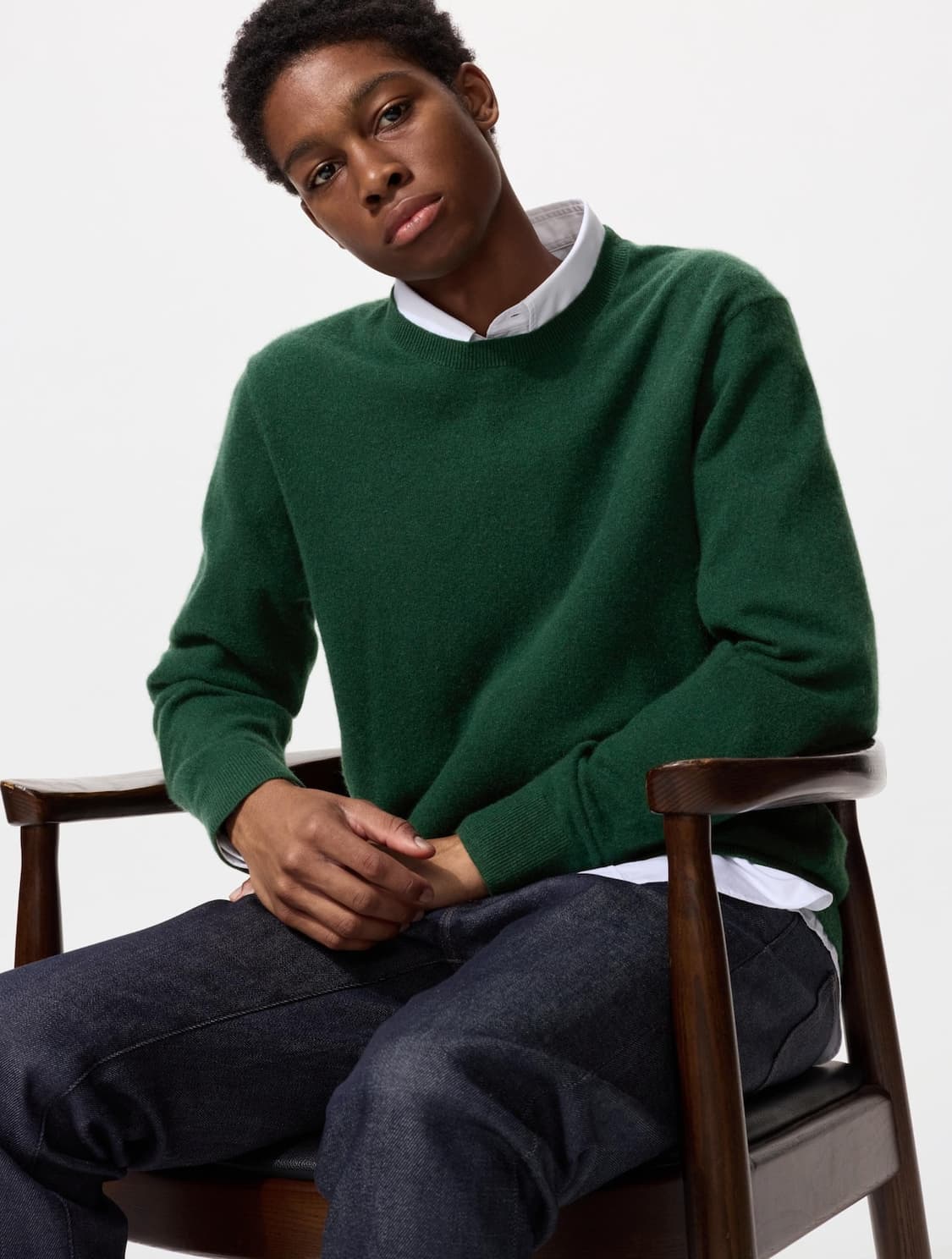 유니클로 캐시미어 크루넥 스웨터 상품이미지1