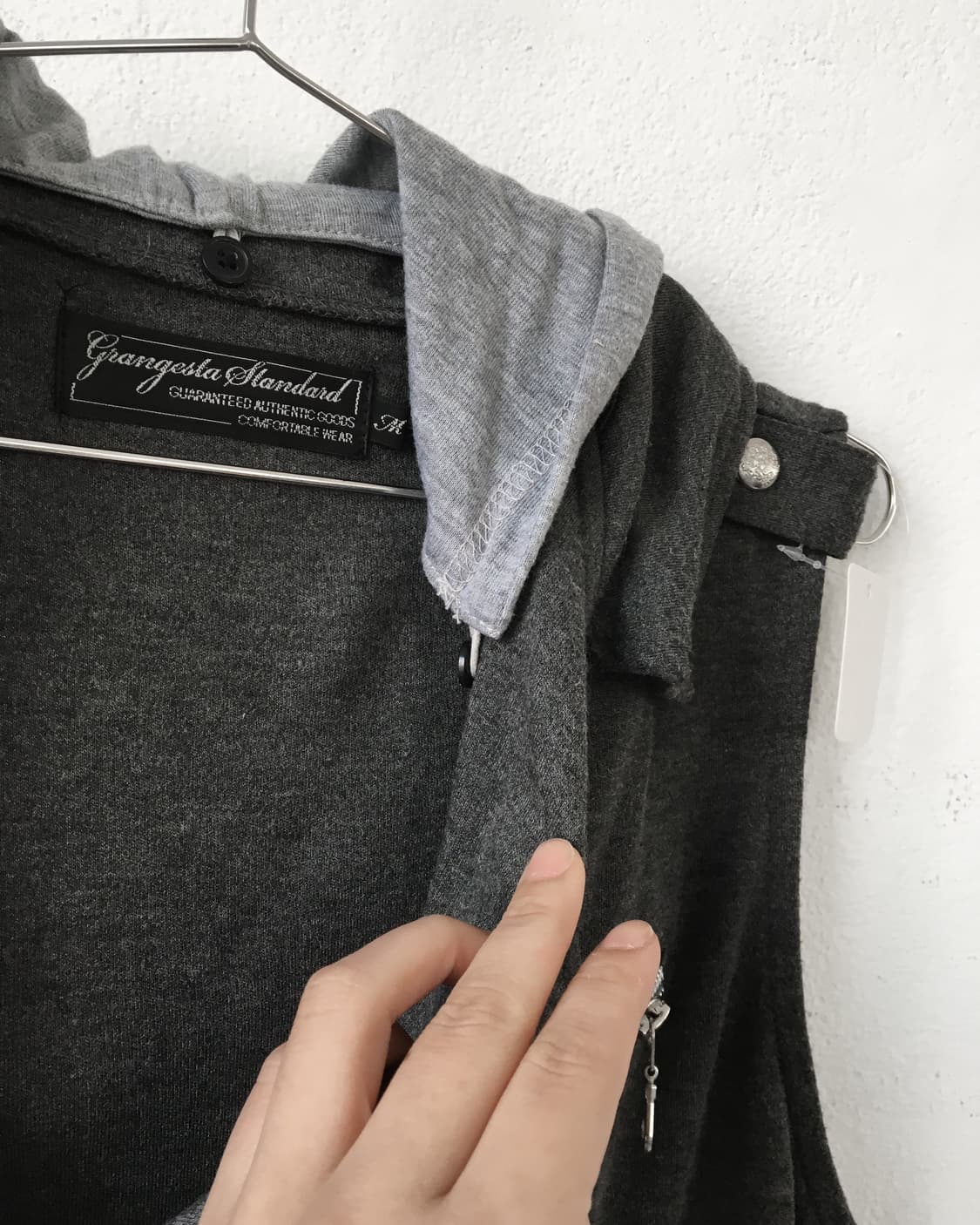 Hood layered vest 상품이미지4