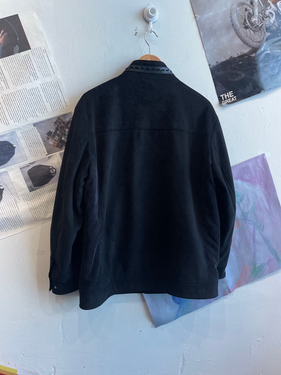 Leather Trim Suede Jacket 상품이미지4