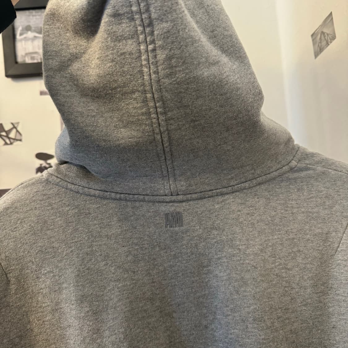 아미 AMI 스몰로고 후드티 백화점구매 상품이미지5