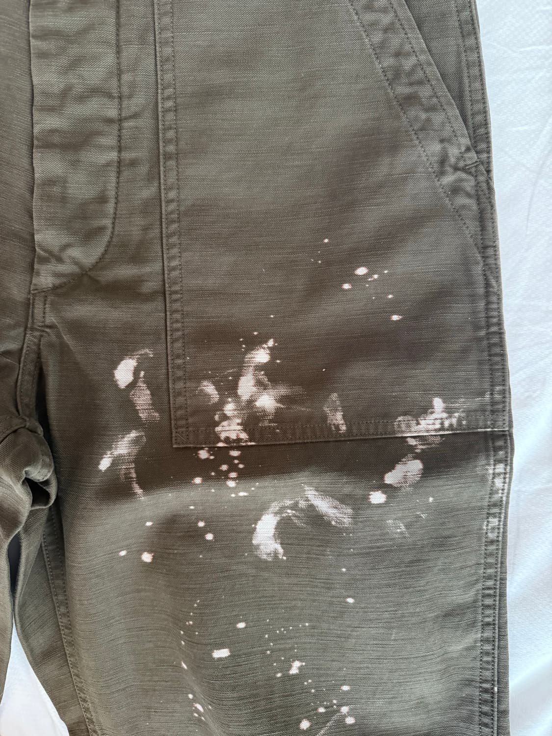 오라리 워시드 사틴 블리치즈 베이커 팬츠 상품이미지4