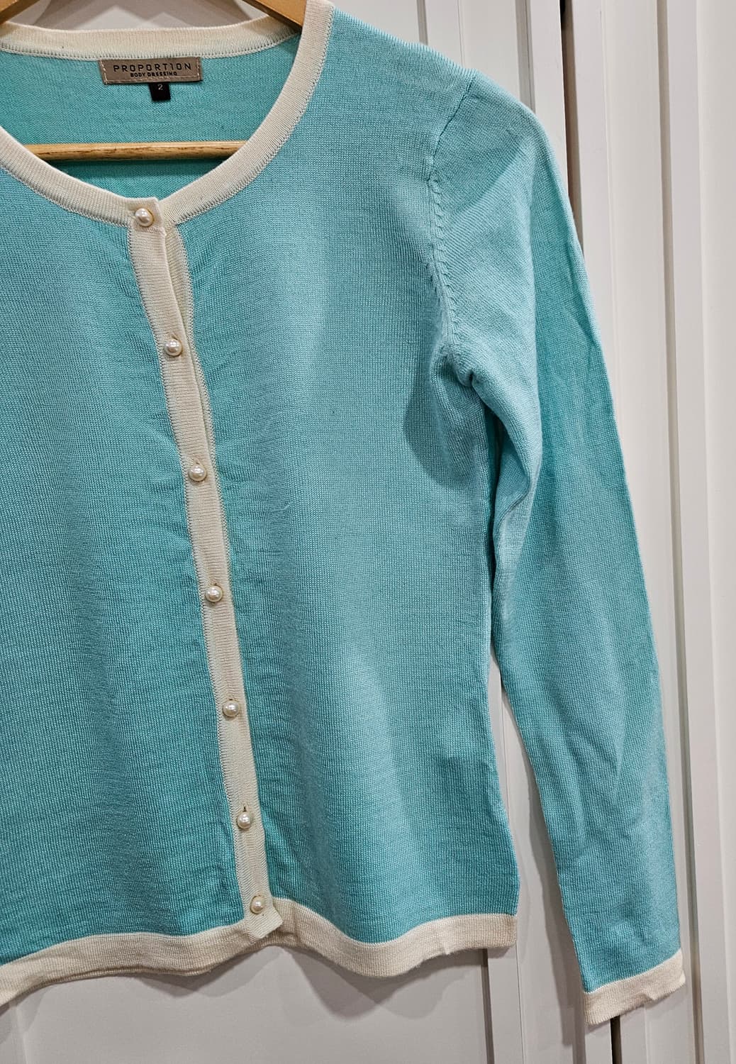 민트색 가디건 상품이미지4