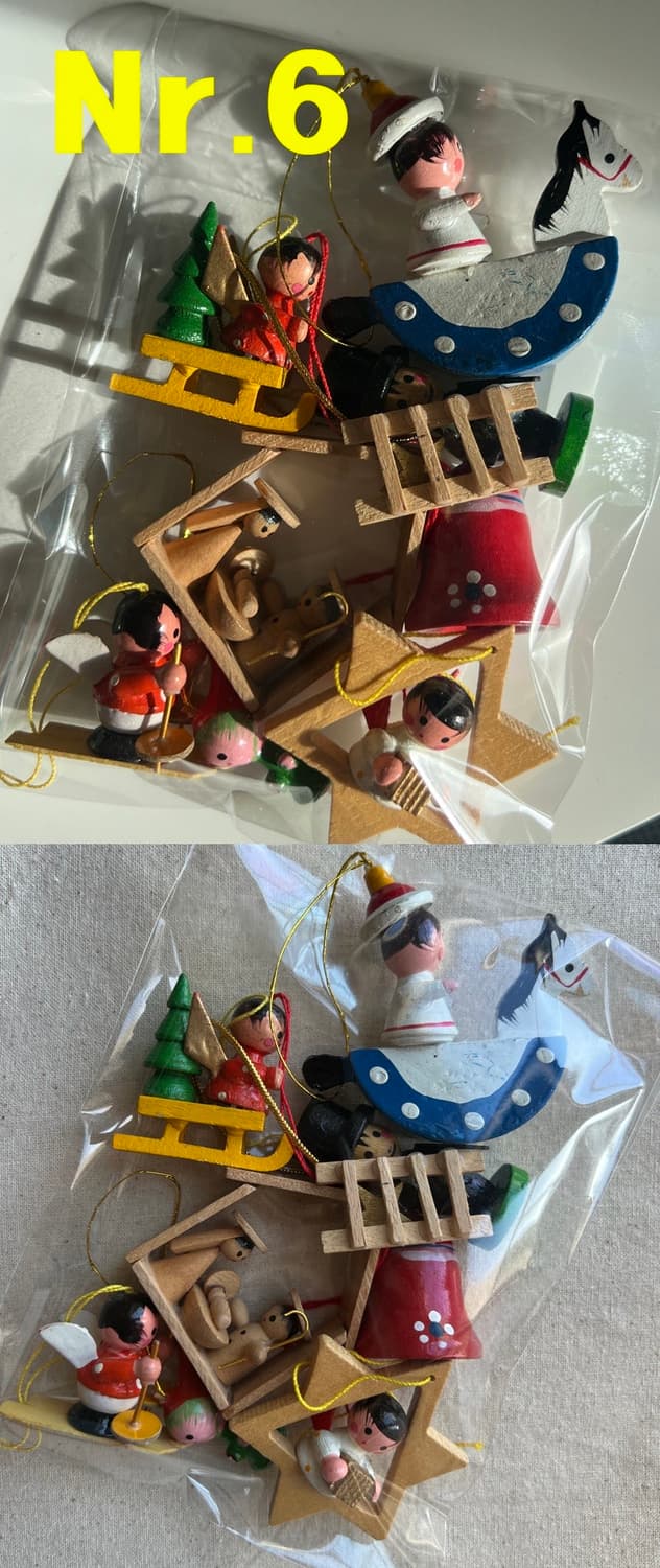 독일 70년대 동독 크리스마스 오너먼트 랜덤 세트 상품이미지3