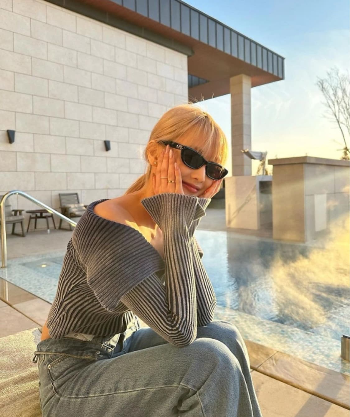 새상품) 제이디드런던 제니 민니 tribeca 리브드 오프숄더 상품이미지3