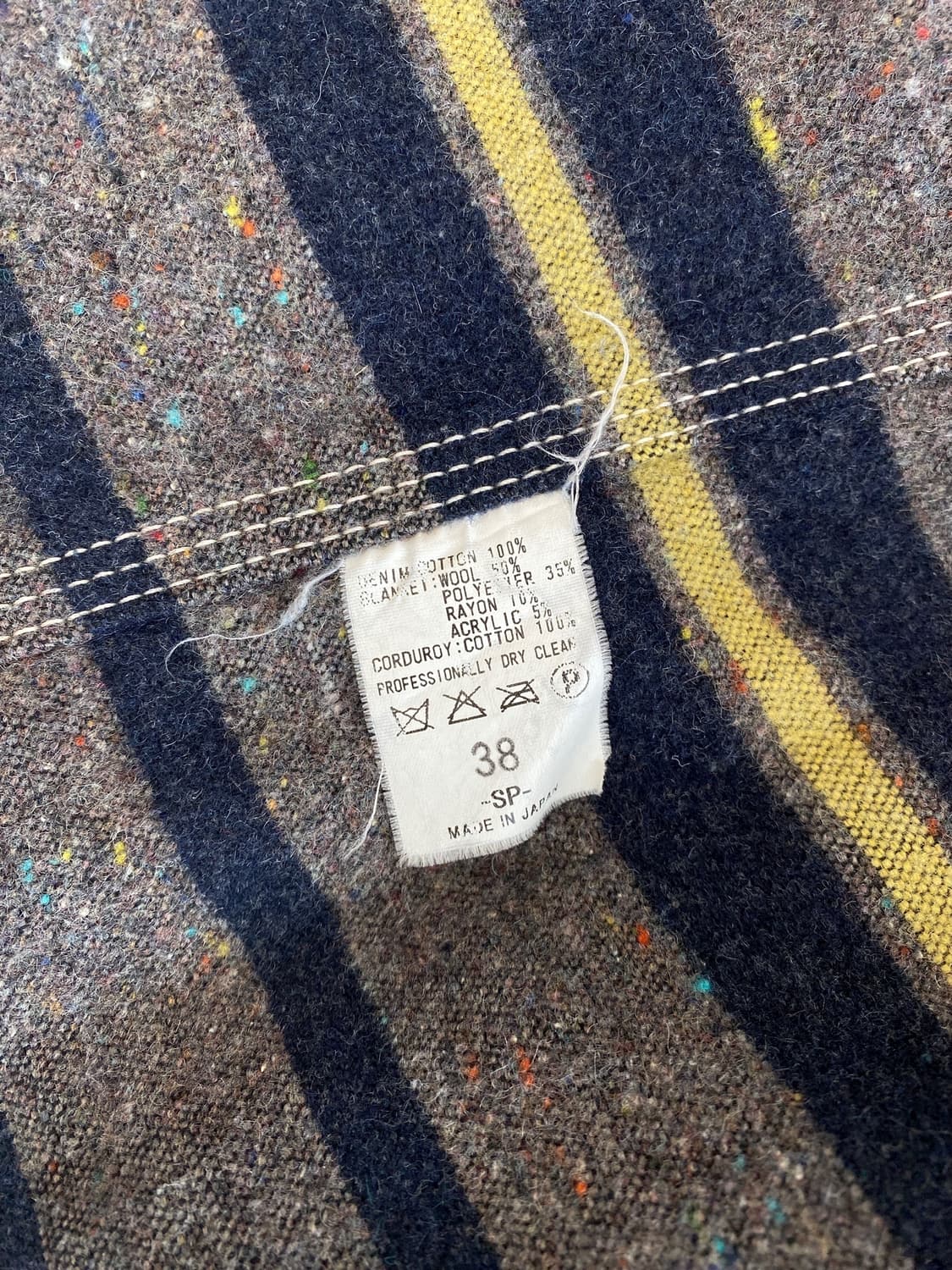 샌포라이즈드 플랭킷 안감 데님 커버올 자켓 상품이미지10