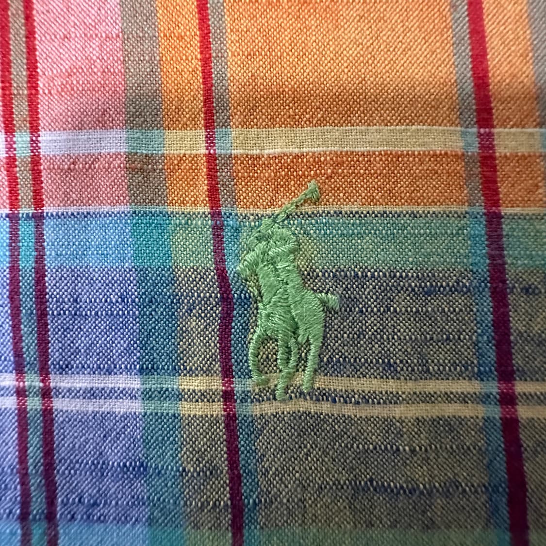 POLO RALPH LAUREN madras half shirt 상품이미지3