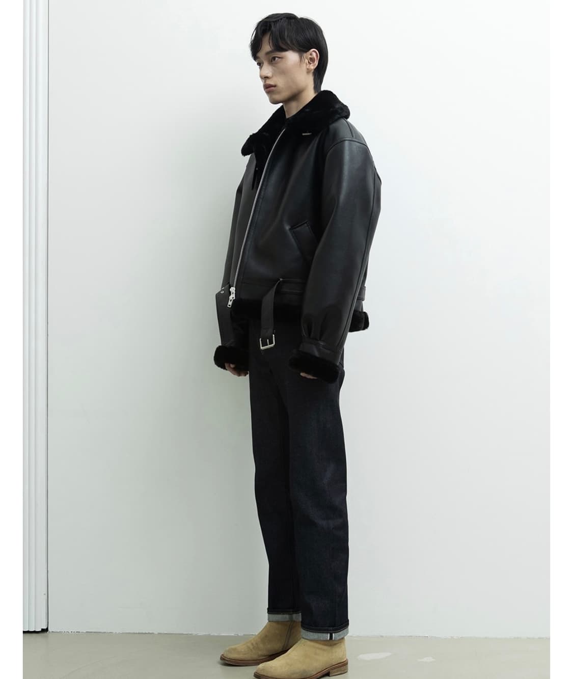 론트 무스탕 L사이즈 상품이미지2