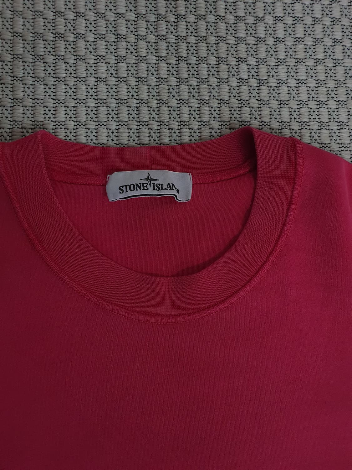 22SS 스톤 아일랜드 다크 핑크 스웨트셔츠 상품이미지2