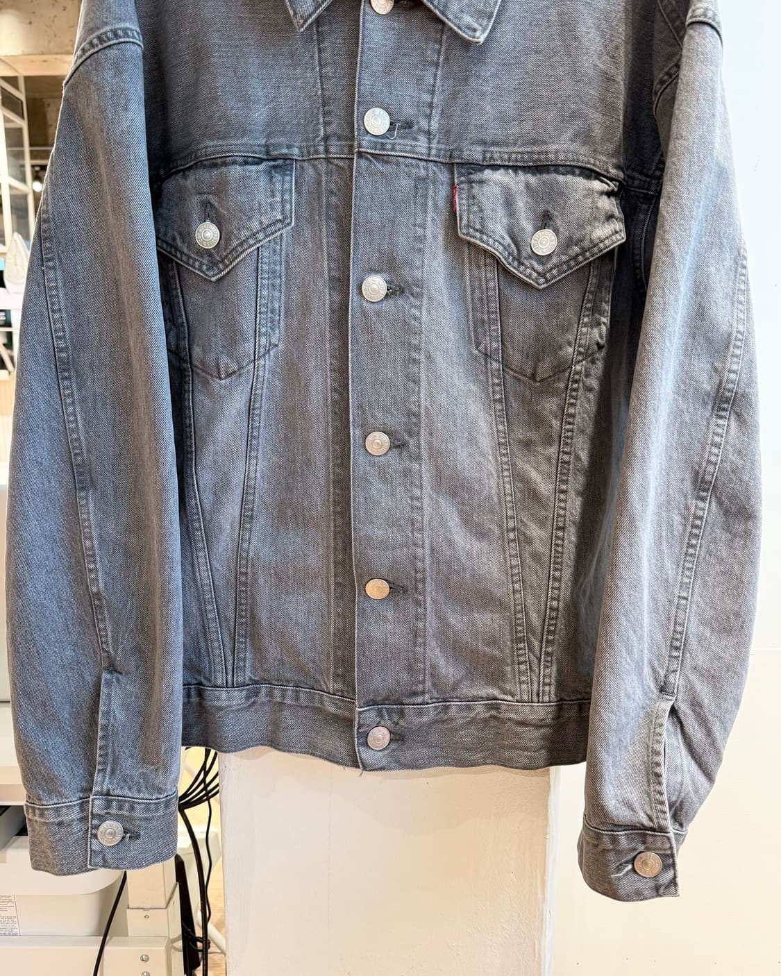 준야 와타나베 맨 x 리바이스 AD2024 그레이 데님 자켓  상품이미지5