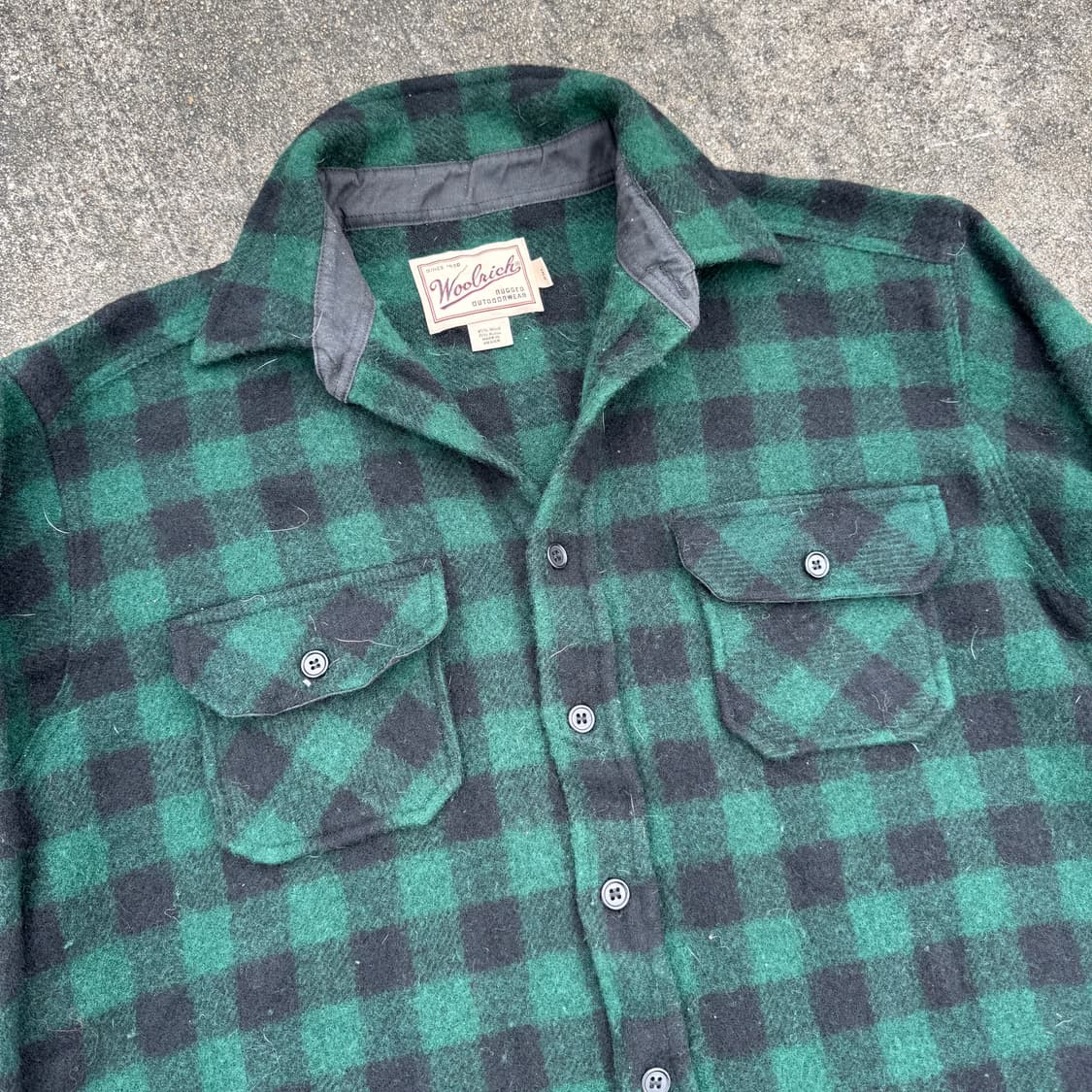 [M~L] Woolrich 울리치 체크 울 셔츠 상품이미지5