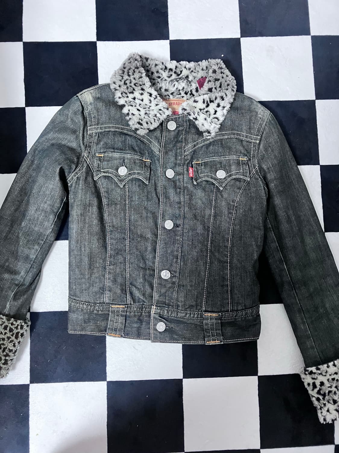 리바이스 타입 1 레오파드 쉐르파 데님 자켓(Levi's Type-1 L 상품이미지1