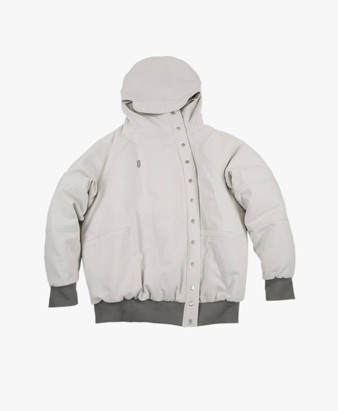 할로미늄 후드 푸퍼 자켓 라이트카키 상품이미지1