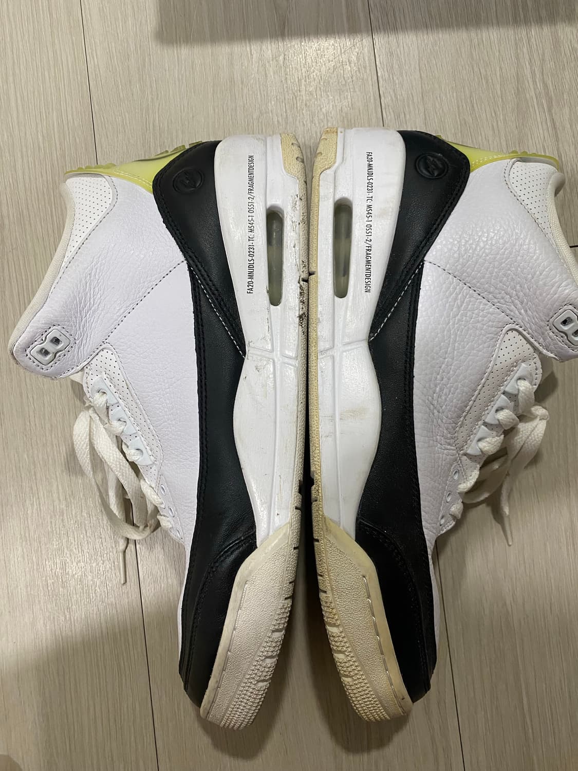 조던 3 x 프라그먼트 레트로 SP 화이트 블랙 상품이미지3