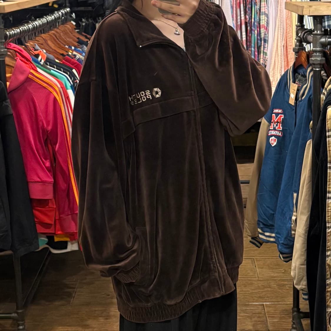 [HI] VTG 벨벳져지 브라운 상품이미지5