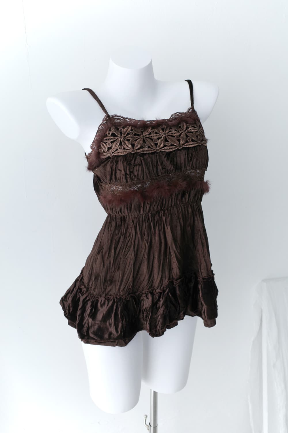 flower fur sleeveless 상품이미지7