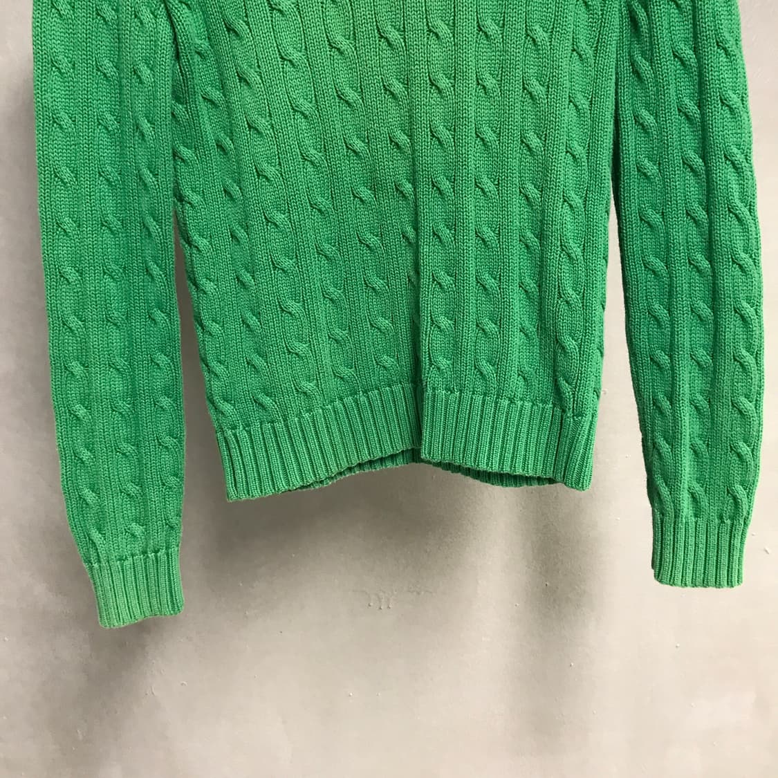 폴로 랄프로렌 케이블 니트 그린 S(W) 상품이미지3