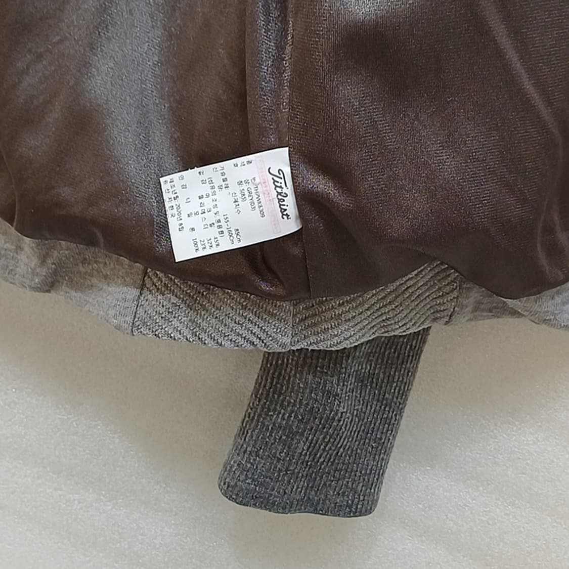 타이틀리스트 골프 방풍 목폴라 울 집업 니트 자켓 여성 XS 사랑봉봉 상품이미지7