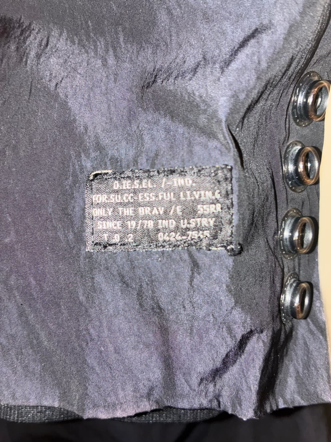 디젤 인더스트리 봄버 나일론 자켓 상품이미지6