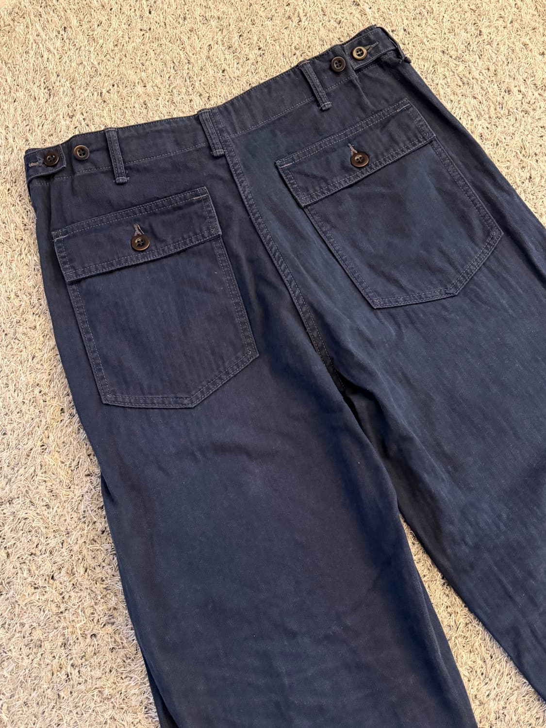 카키스 hbt 베이커 팬츠 네이비 M 상품이미지5