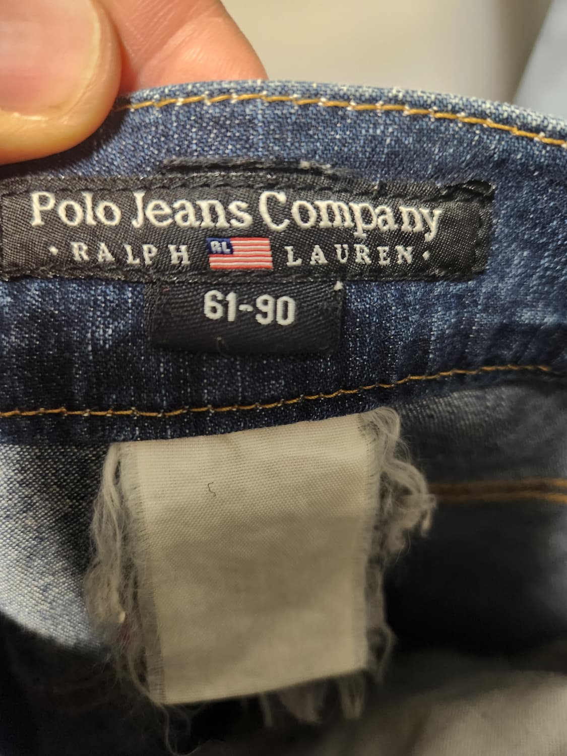 폴로진스 빈티지 데님 치마 61-90 상품이미지3