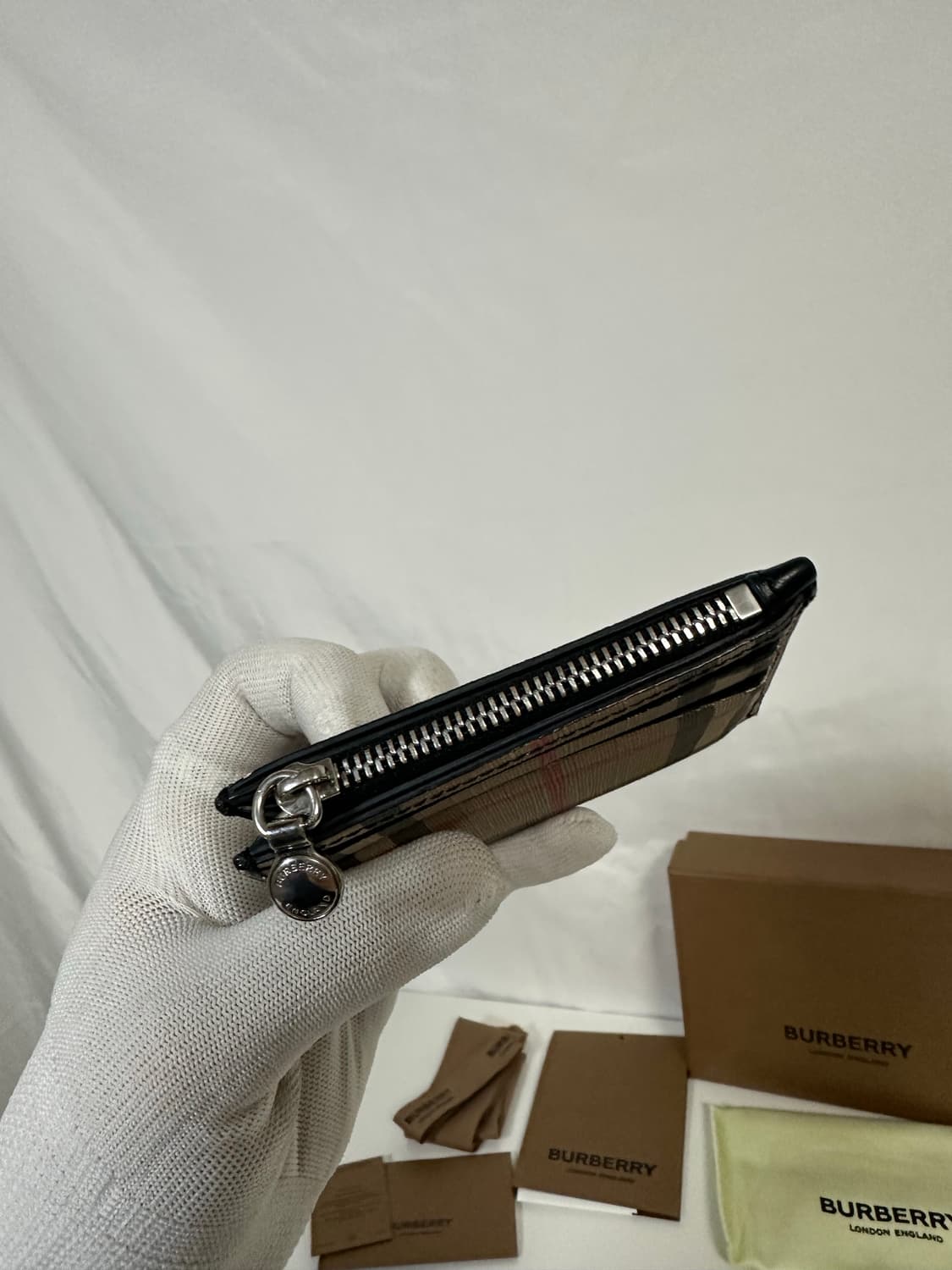 버버리 빈티지 체크 지퍼 카드지갑 (OS) 상품이미지6