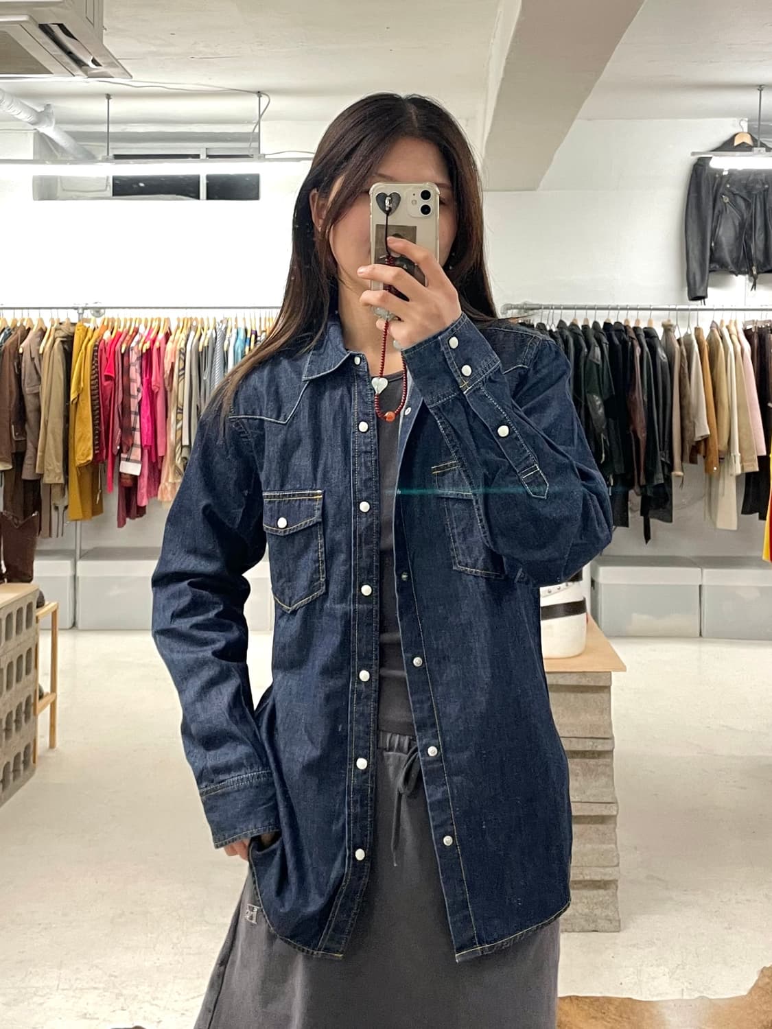 BEAMS denim western shirts 빔즈 데님 웨스턴 셔츠 상품이미지8