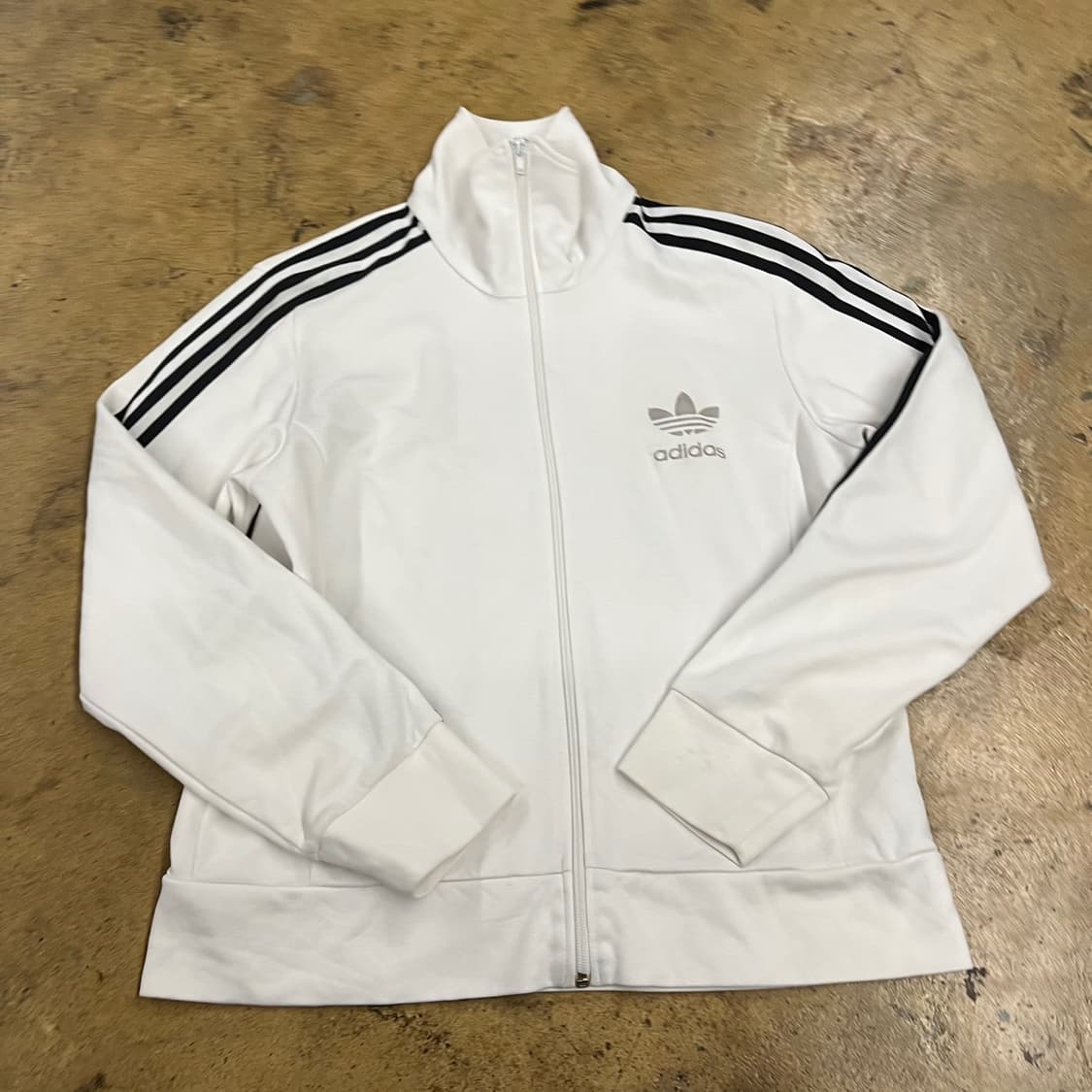 [정품/115] 아디다스 흰색 삼선 트랙탑 져지 b15 상품이미지2