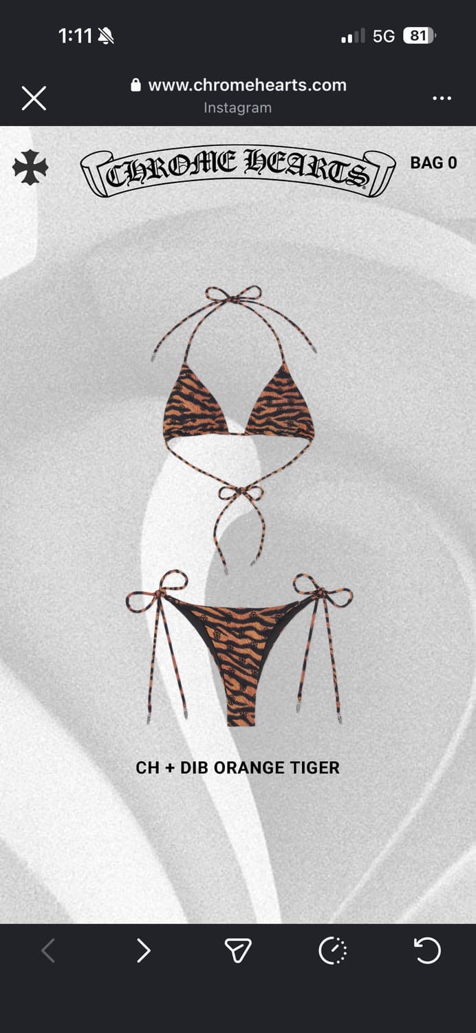 크롬하츠 2026ss 신상 호피비키니 세트 새거 상품이미지2