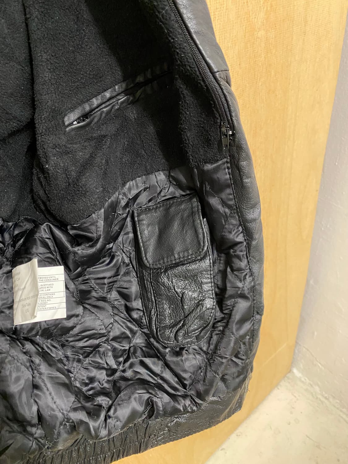 빈티지 레더 핀터레스트 봄버 자켓 상품이미지9