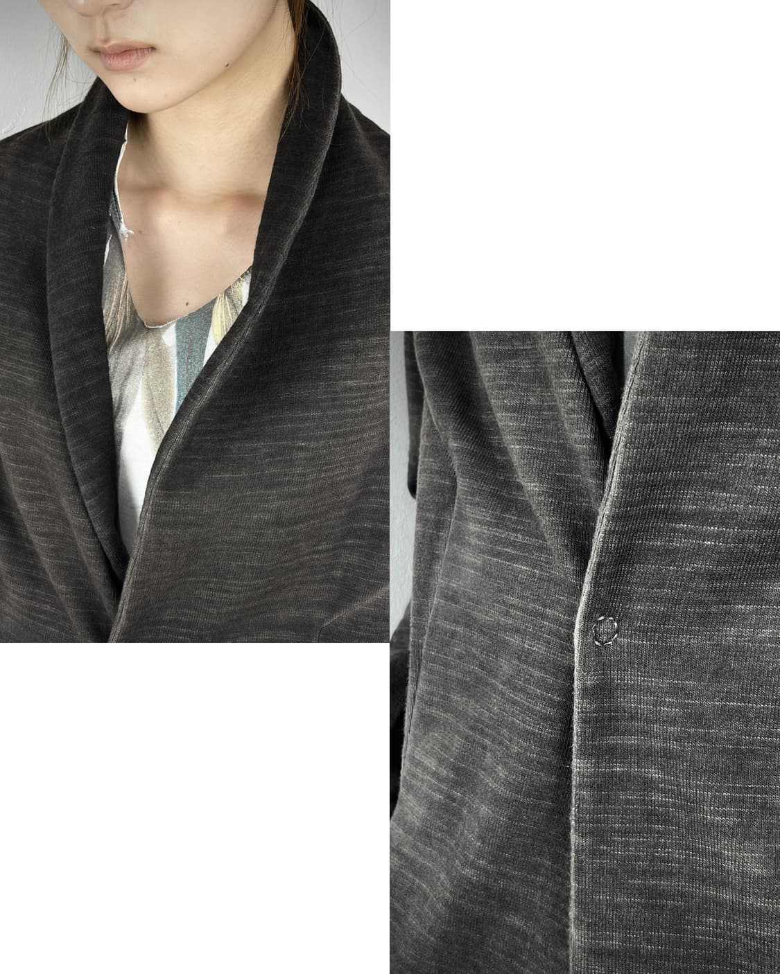 ANDREA YA'AQOV DARK SLATE BUTTON JACKET 상품이미지3