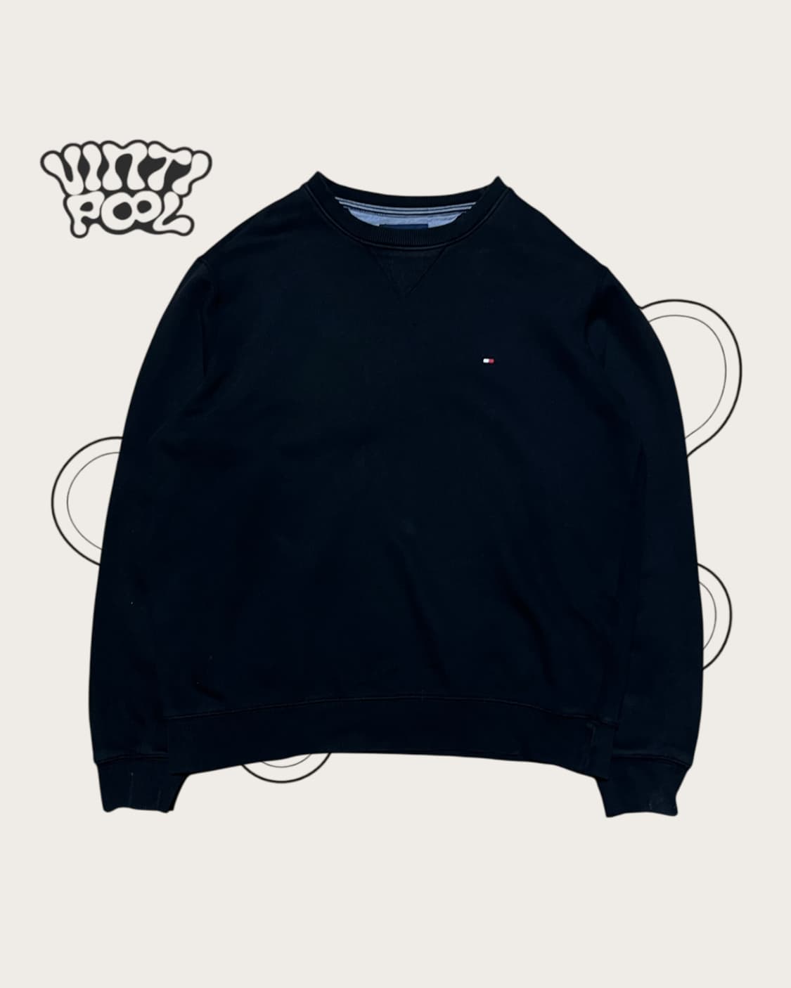 타미힐피거 맨투맨 M 블랙 상품이미지1