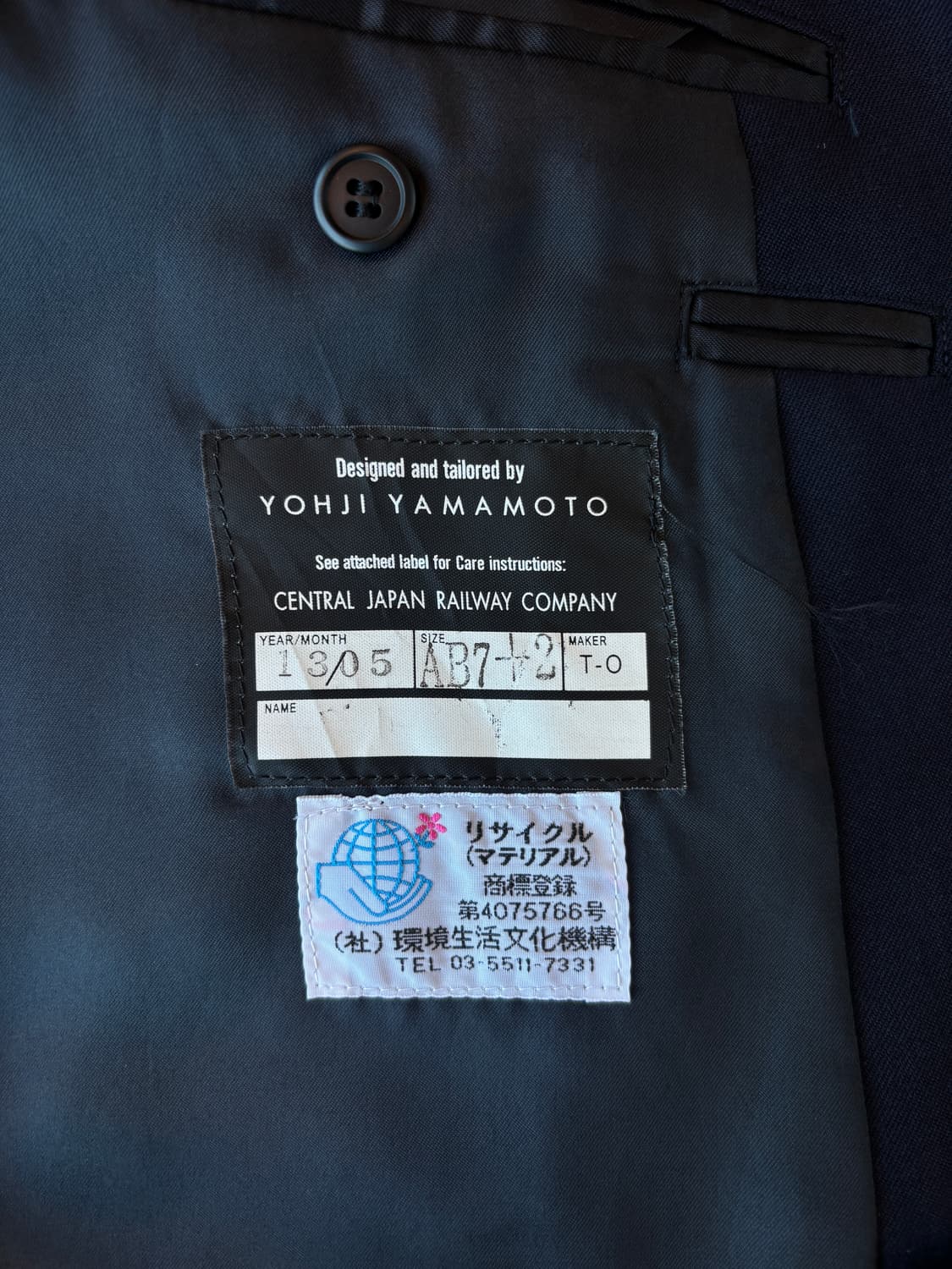 요지 야마모토 기관사 더블 블레이저 상품이미지7