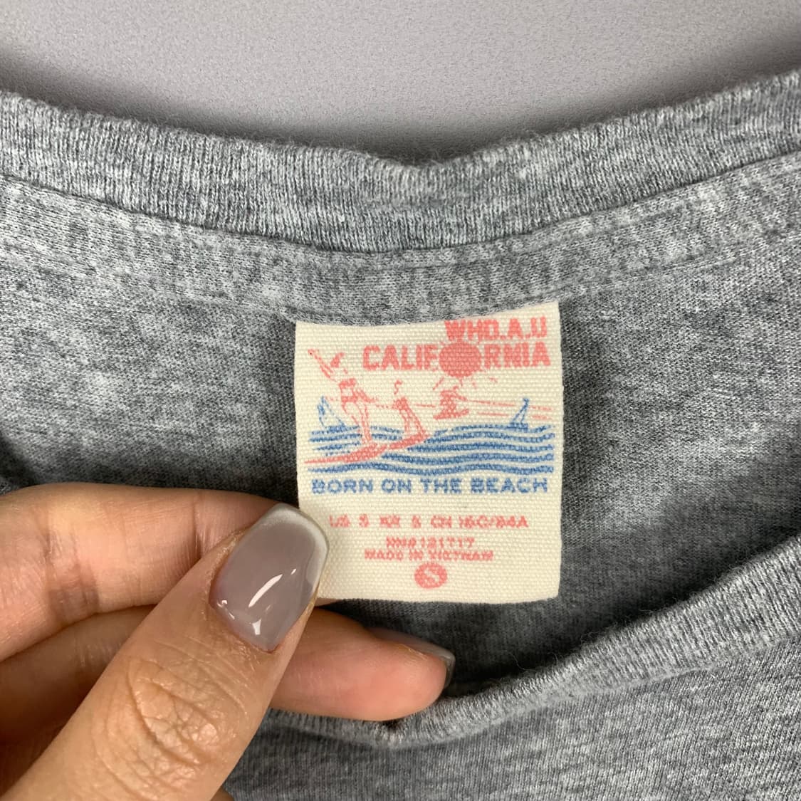 후아유 y2k 와투케 그레이 반팔 티셔츠 상품이미지5