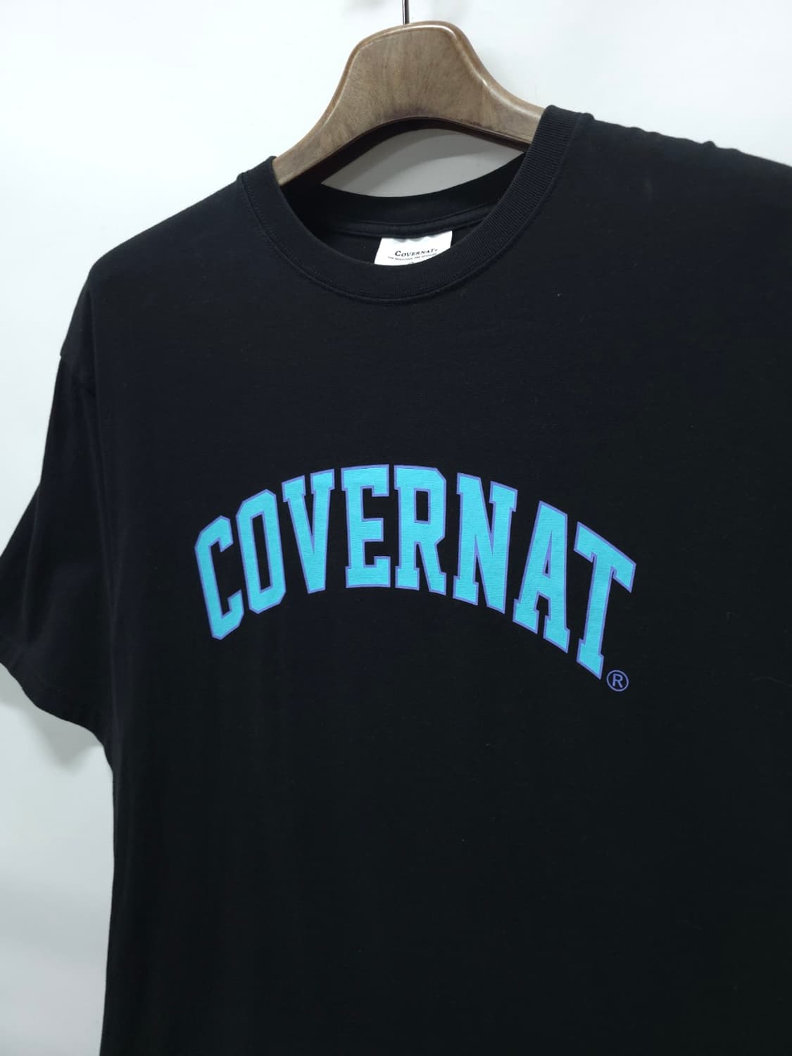 커버낫 아치 로고 반팔 티셔츠 블랙 XL 상품이미지2