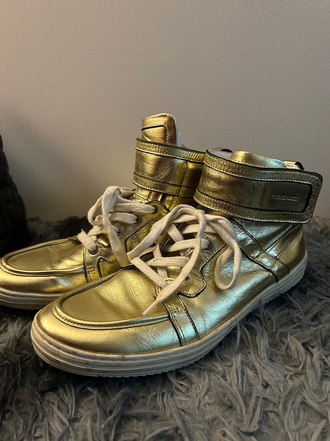 Pierre Hardy Leather High Top Gold 상품이미지2