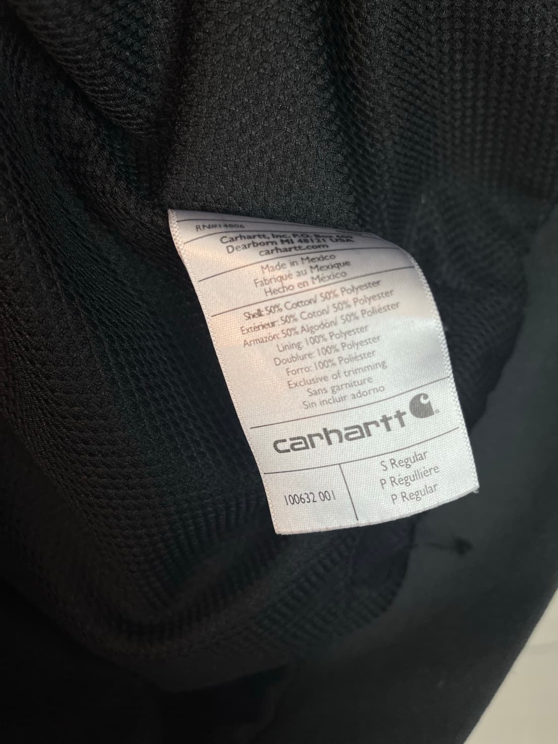 칼하트 미드웨이트 후드집업 블랙 (S)  상품이미지6