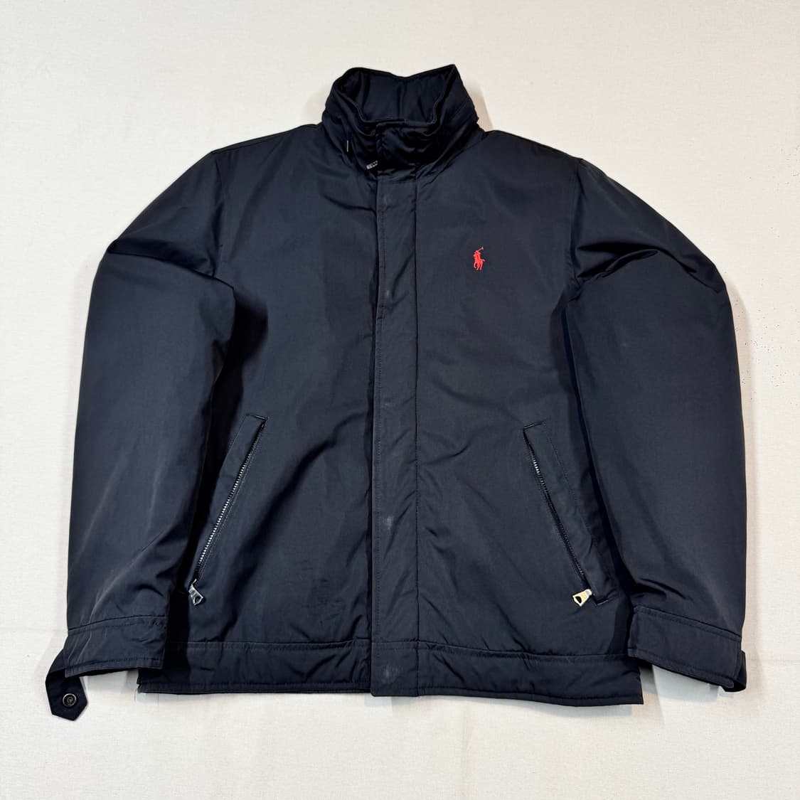 S) 폴로 랄프로렌 블랙 폴리쉘 히든후드 페리 자켓 상품이미지1