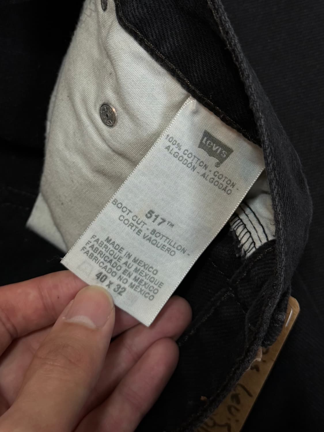 00's 리바이스 517 블랙 부츠컷 플레어진 상품이미지10