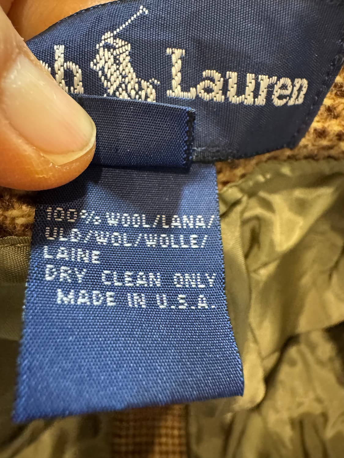 polo 폴로 체크 울 팬츠 상품이미지3