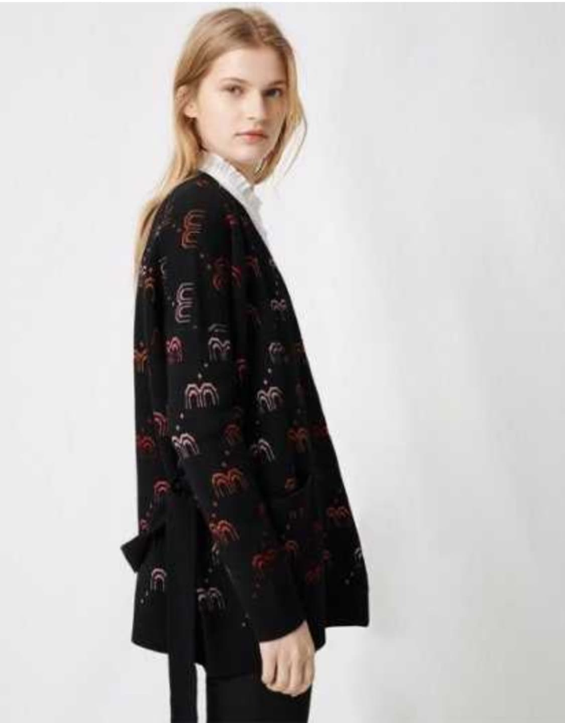 마쥬 엠블럼 자카드 가디건 1사이즈 상품이미지4