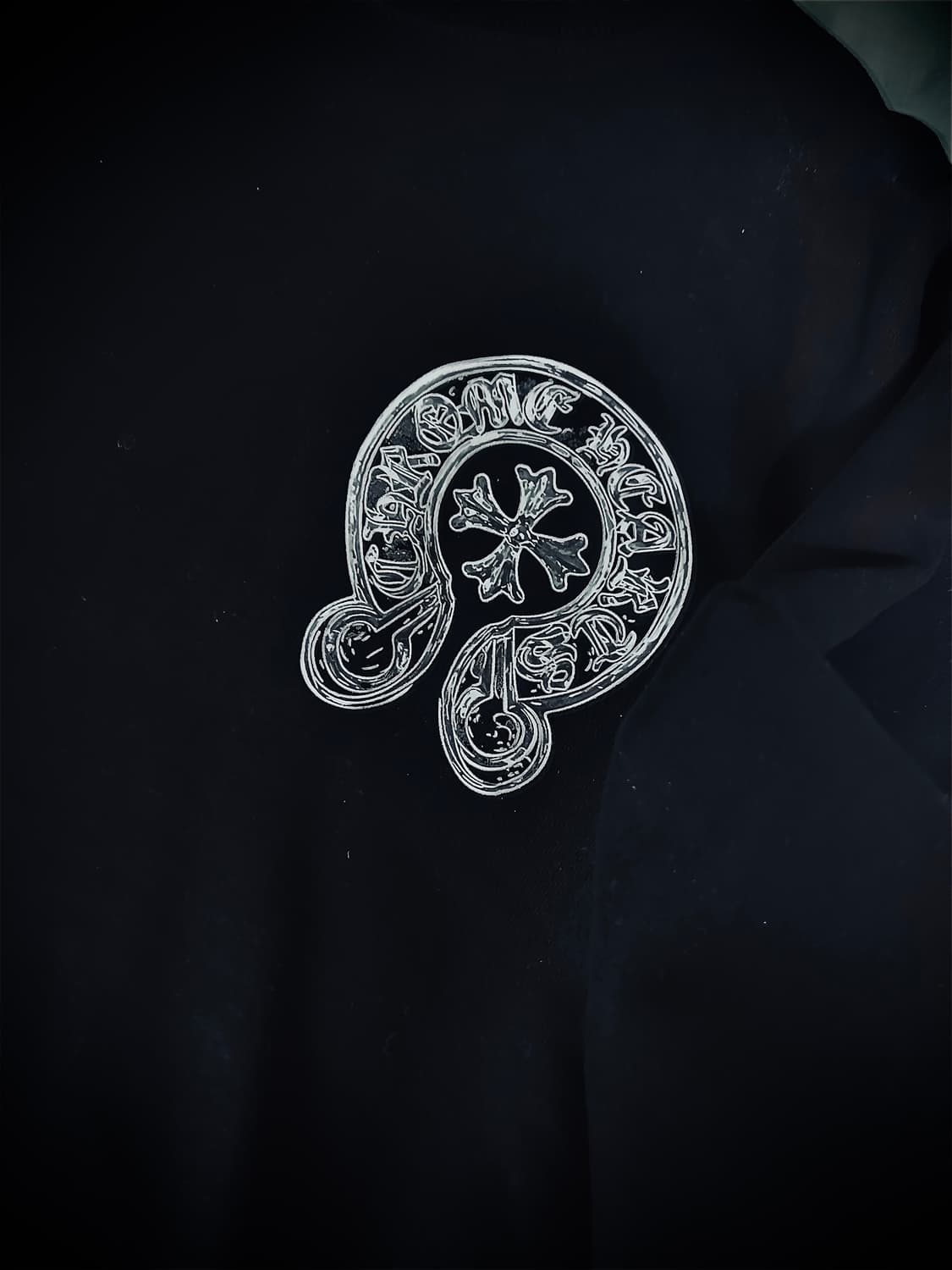 크롬하츠 홀스슈 맨투맨 블랙 L 상품이미지3