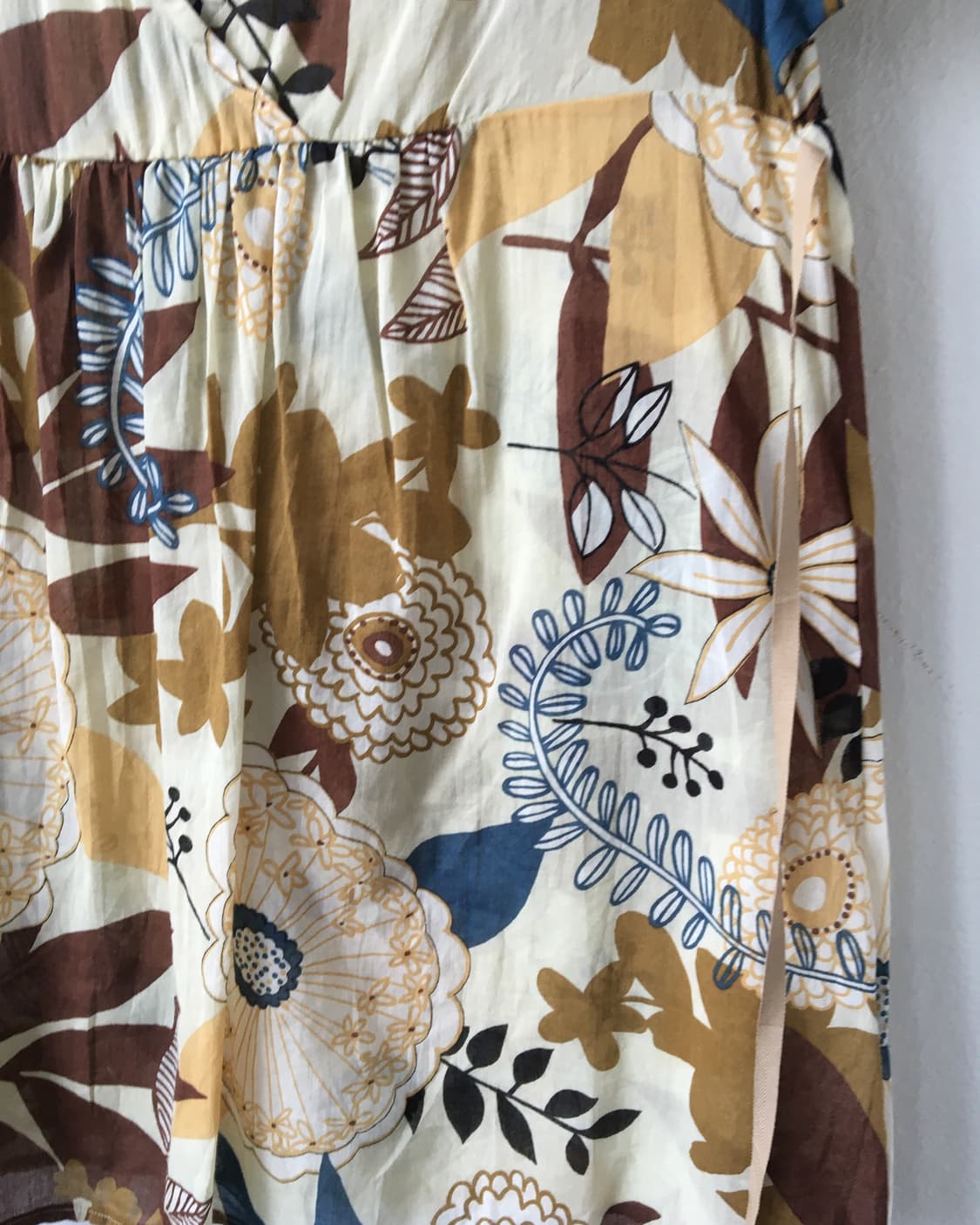 Ethnic mood pattern blouse 상품이미지4