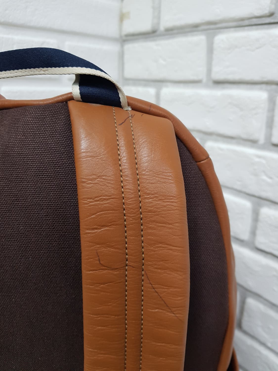 [정품] 코치 가죽 백팩 브라운 상품이미지8