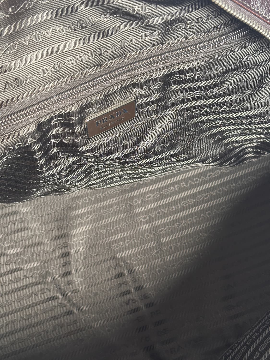 프라다 Prada 나일론 & 레더 보스턴 백 골프백 보스톤백 상품이미지9