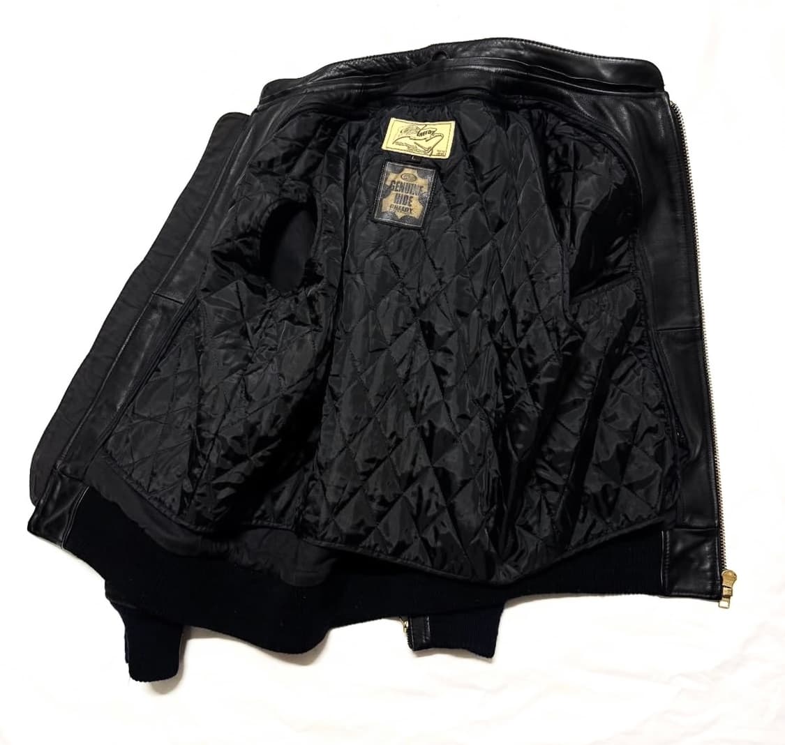 Greedy - 레더 바이커 봄버 자켓 상품이미지5