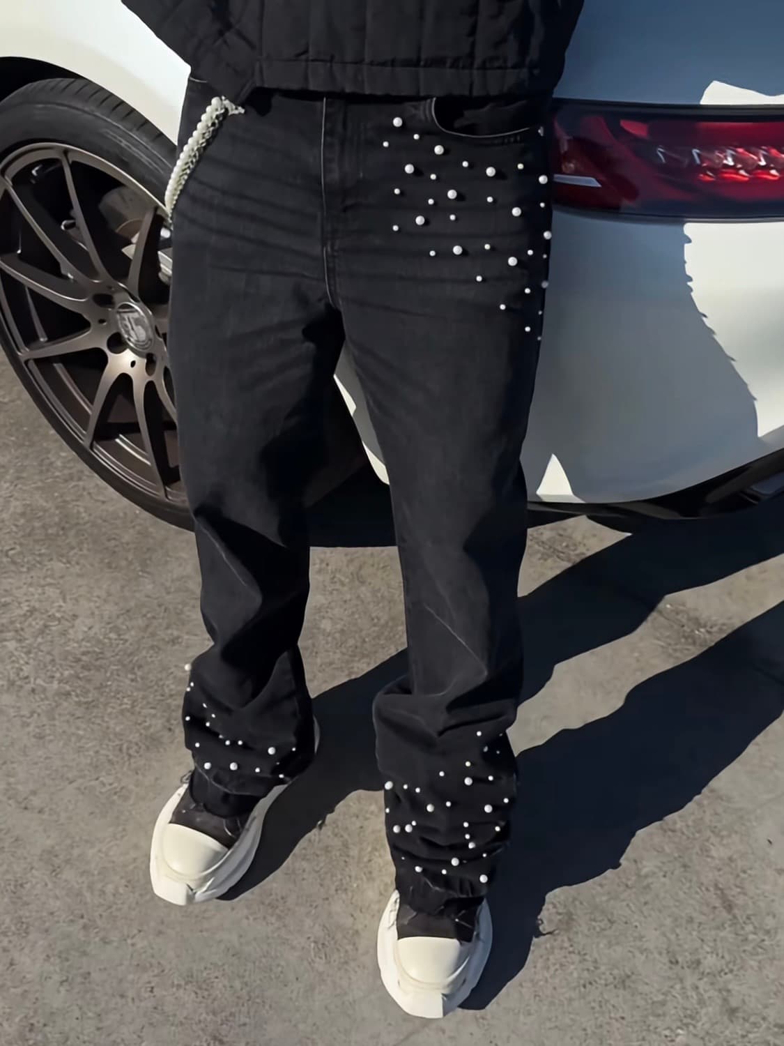 Reputation Studios 펄 데님 플레어진 상품이미지1